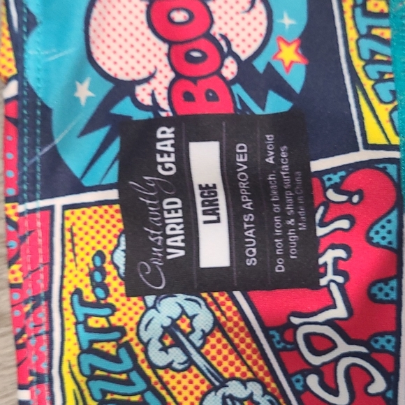 cvg leggings WITH pockets comic book print - Picture 2 of 2